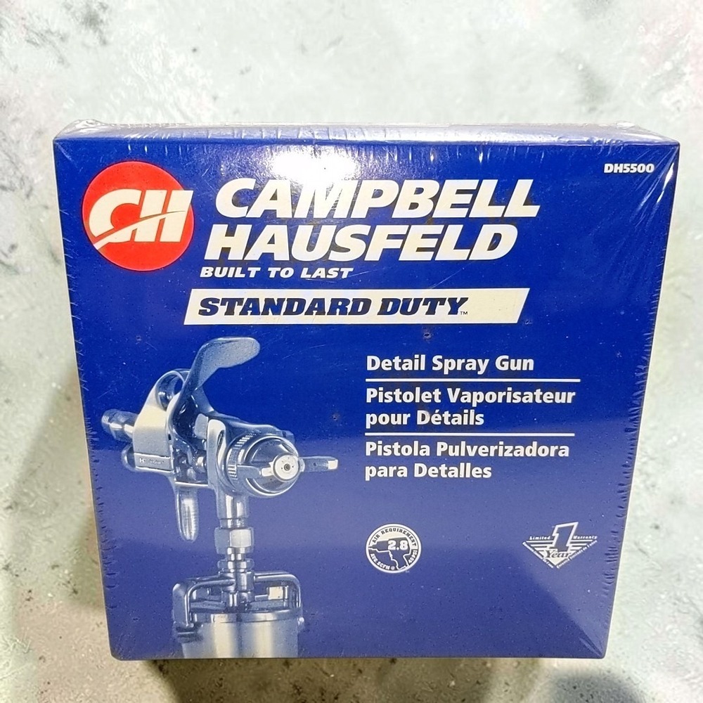 Vtg Campbell Hausfeld Detail Spray Gun DH5500 NIB Air Tool Paint Sprayer 8oz Cup